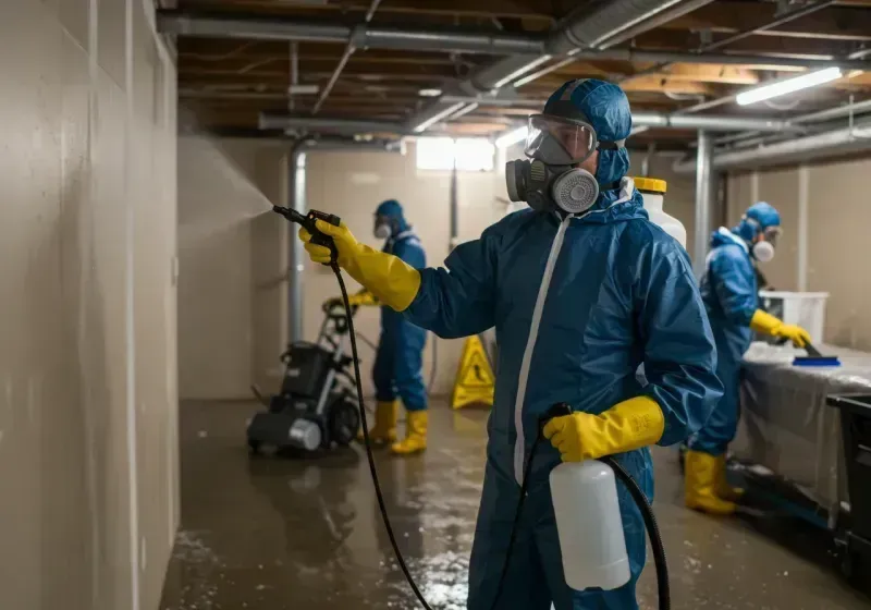 Basement Sanitization and Antimicrobial Treatment process in Riverdale, NY